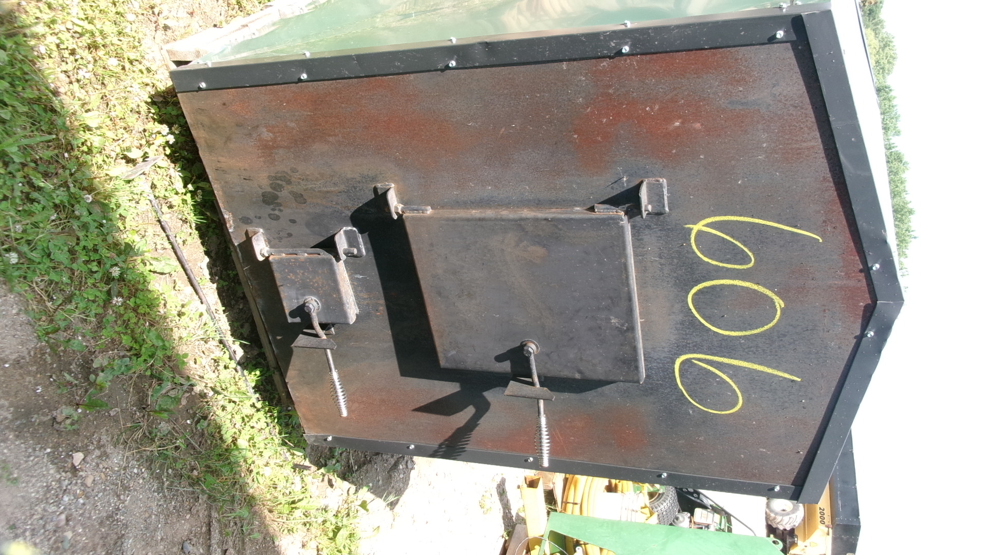 HOPSCO # 928 OUTDOOR FORCED AIR WOOD FURNACE, PH. | Proxibid