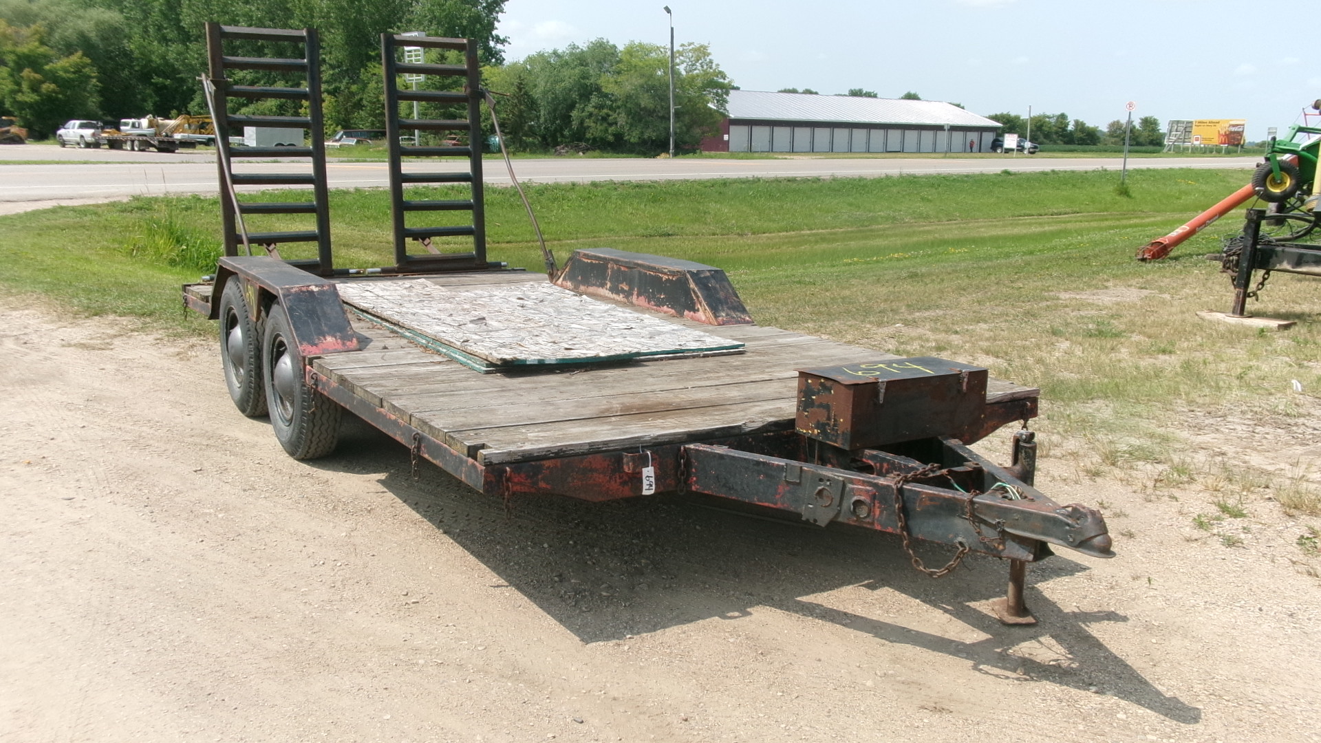 90" X 15' TANDEM AXLE BUMPER HITCH CAR TRAILER Proxibid
