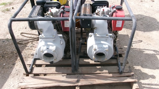 2-DIESEL POWERED 4" WATER PUMPS (haven't run lately)