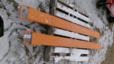 2-NEW 7' PALLET FORK EXTENSIONS