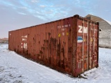 8' X 8' X 40' STORAGE CONTAINER,  swing doors, located in Drayton N. D., must be moved immediately,+