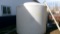 2500 GALLON POLY WATER TANK, small crack  (strap wear spot) at  top, no lid