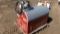 125 GALLON SERVICE TANK w / 12 VOLT PUMP, painted like a hip roof barn