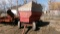 FLARE BOX ON ELECTRIC RUNNING GEAR, hyd. hoist , wood  box cover