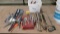 STRIPPER, CRIMPER, WIRE BRUSHES, PLIERS, HACKSAW, 1/4