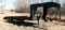 2000 ABU 26' GOOSENECK TANDEM AXLE FLATBED, beaver tail storable ramps