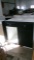 APPROX. 8' OF BLACK KITCHEN CABINETS / CUPBOARDS  PLUS CORNER UNIT