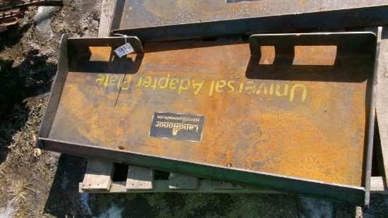 NEW 3/8" SKID LOADER WELD ON QUICK TACH PLATE   taxable