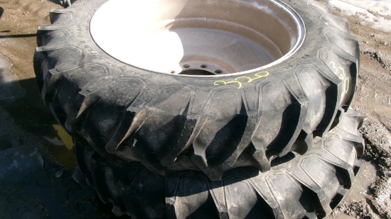 2- 13.6 X 38" 10 BOLT TIRES, like new, fit Spray Air sprayer, but were never used
