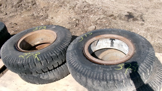 4-9.00 X 20" TIRES ON RIMS