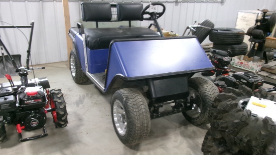 EZGO ELECRIC GOLF CART, 4" lift, aluminum rims, good batteries