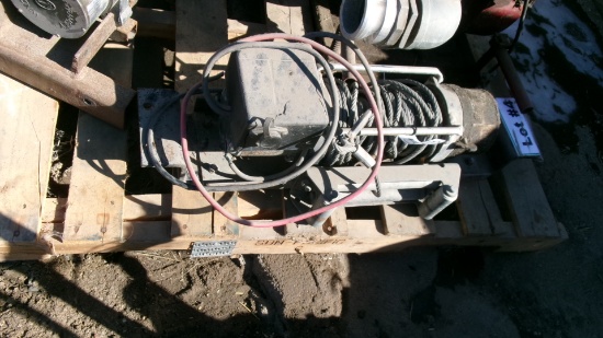 12 VOLT CABLE WINCH, condition unknown