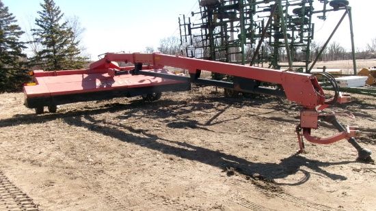 18' GEHL 2418 SWINGER DISCBINE, small 1,000 pto, 2 point hookup, cutter bar & pto good but +