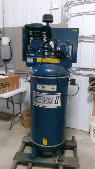 C-AIRE II TWO STAGE 5 H.P. 60 GALLON VERTICAL AIR COMPRESSOR