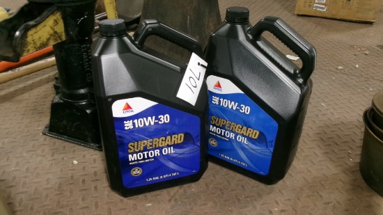 2-GALLONS 10W-30 OIL, 2-GALLONS 10W-30 SYNTHETIC OIL