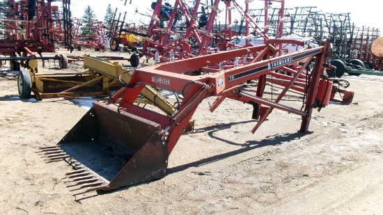 FARM HAND F-11C LOADER,  5' bucket universal mts, pto pump, 2 spool hyd. valve, manual in office
