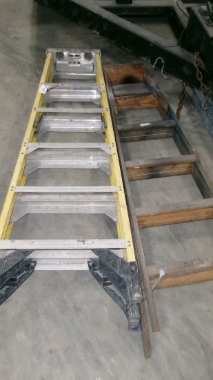 6' WERNER STEP LADDER & 6' WOOD STEP LADDER