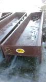 8' SIOUX METAL FEED BUNK w / ATTACHED HAY FEEDER PANEL