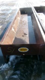 8' SIOUX METAL FEED BUNK w / ATTACHED HAY FEEDER PANEL