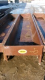 8' SIOUX METAL FEED BUNK w / ATTACHED HAY FEEDER PANEL