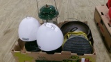 2 COLEMAN LIGHTS(battery), 1 - COLEMAN LANTERN, CAST IRON DUTCH OVEN, CANTEEN