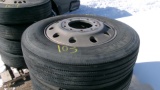 4-285 / 75R / 24.5 ON ALUMINUM PILOTS