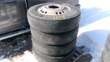 4-285 / 75R / 24.5 ON ALUMINUM PILOTS