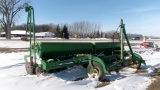 20' JOHN DEERE 9350 PRESS DRILLS (black press wheels ), markers, track wackers, tarps, +
