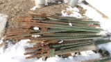 50-5 1/2' & 6' STEEL  T  POSTS  (50 X THE BID)