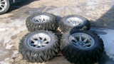 2-AT 26 X 11R  14 & 2- AT 26 X 9R 14 POLARIS RANGER 4 BOLT RADIALS
