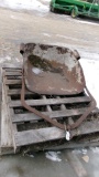 VINTAGE PULL TYPE DUMP SCRAPER