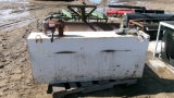 L SHAPED FUEL TANK w / 12 V PUMP & TOOL BOX