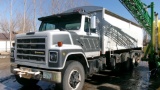 1979 IHC S SERIES QUAD AXLE 24' GRAIN TRUCK, 2017 Knight steel box w / roll tarp, Detroit 6092,
