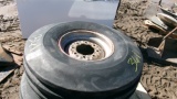 2-14L X 16.1 8 HOLE TIRE/ RIMS - TRACTOR FRONTS