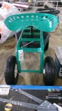 4 WHEELED ADJUSTABLE SEAT GARDEN / SHOP CART