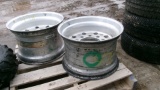 2-ALUMINUM 10 HOLE HUB PILOTS SUPER SINGLES