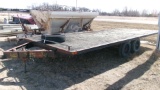 8' x 20' TANDEM AXLE FLATBED, trailer house axles, ball hitch
