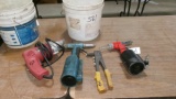TOOL SHOP CORDED SNIPPER, 2-AIR  POP RIVETERS, & AIR CHISEL