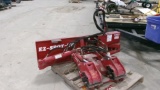 UNUSED EZ SPOT UR SKID MOUNT w /  2 JAW POLE/ TREE SETTER & SINGLE CLAW ATTACHMENT, manual in office