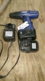 BENCH TOP 18 VOLT DRILL, 2 batterie & charger, ok