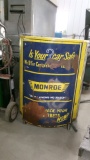 MONROE SHOCK CASTERED METAL SHELVED CABINET