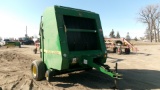 JOHN DEERE 566 ROUND BALER,  twine tie, 540 CVC pto, on board moisture tester, +