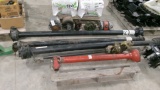 ASST. PTO  SHAFTS,  2 HYD. PUMPS, HYD. MOTOR(,  cond. unknown), & 2 ELECT. MOTORS