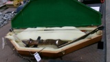 BROWN BEAR COMPOUND BOW,  cocking handles, counter weights & target arrows in custom made wood case