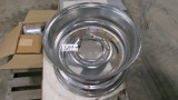 4-LIKE NEW 8.25 X 16.5 FORD 8 BOLT CHROME RIMS