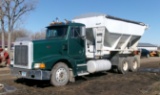 1988 PETERBILT 377 w / 16 TON TENDER, 3406 Cat, 9 spd., air ride,  new batteries, roll tarp, +