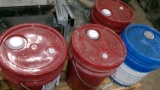 15 GALLON OF UNOPENED MOBIL 424 HYD.-TRANS OIL & APPROX. 3 GALLONS OF GEAR GREASE