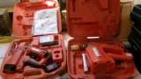 2-PASLODE CORDLESS 16 GUAGE FRAMING NAILER, SEVERAL EXTENSION CORDS, AIR HOSES