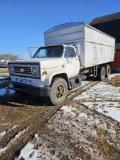 1974 CHEV. C-65 TAG TANDEM w / 20' BOX, 366, 5 X 2, recent over haul, located in Grygla, Mn. Area, +