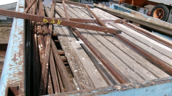 6-SETS OF 7' X 4' HOMEMADE SCAFFOLDING, wood planks